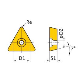 HM-Ersatzwendeplatten Optimum ISO TCMT110204 Produktbild
